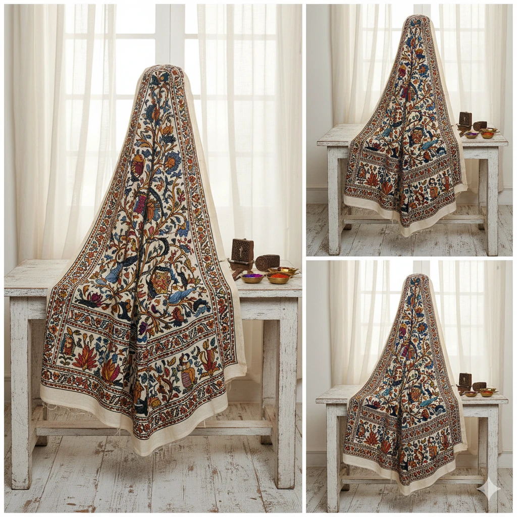 Kalamkari Cotton Dupatta
